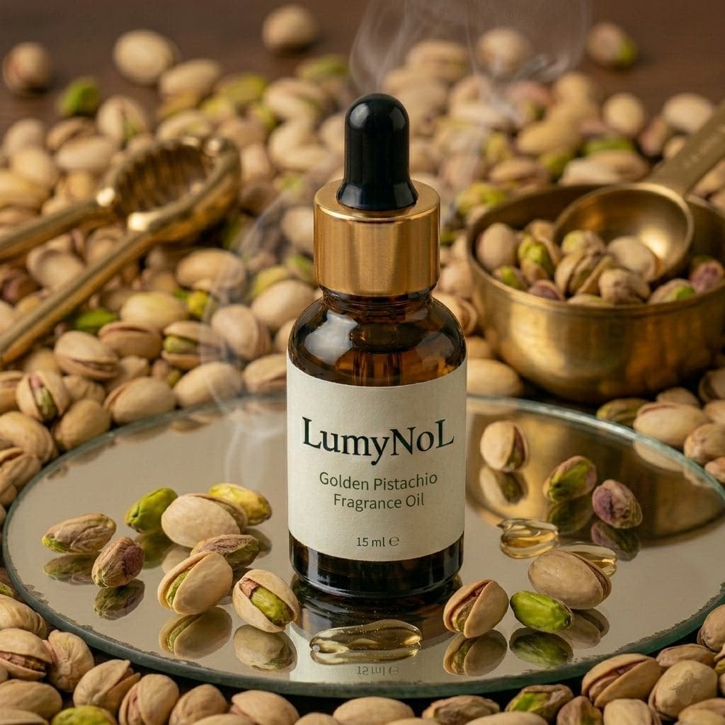 LumyNoL Fragrance Oil - Golden Pistachio | Aroma Oil for Home Fragrance | Best for Aromatherapy | Helps in Meditation |Used in Diffusers, Candles, Air Fresheners, Soaps,IFRA Certified