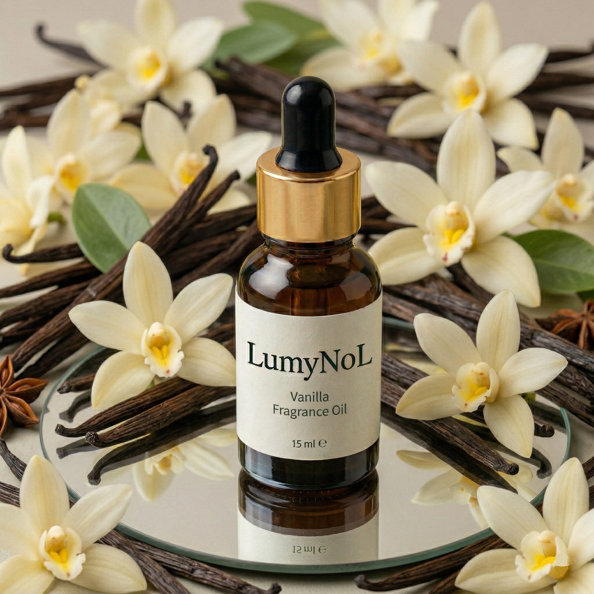 LumyNoL Vanilla Fragrance Oil — IFRA Certified, 15 ml to 500 ml